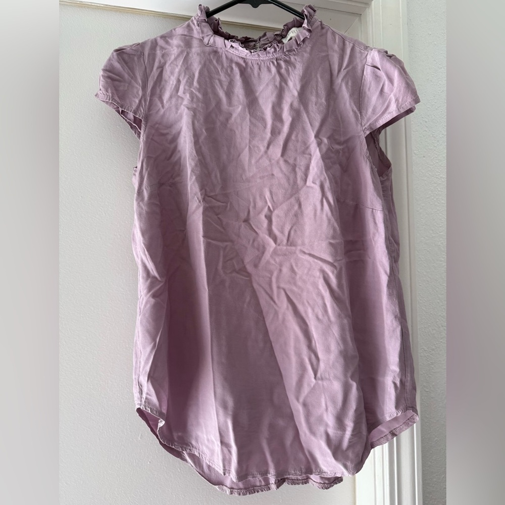 Apricot Lilac Short Sleeve Women's Top